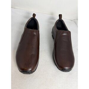 Merrell SLIP ON shoes men J000439W JUNGLE MOC Brown Leather Sz 13 W